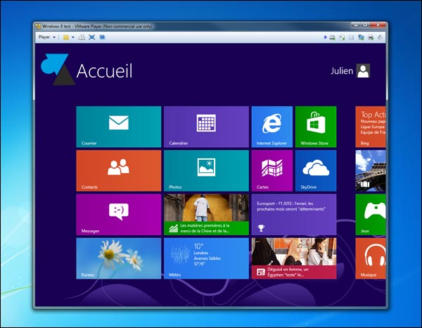 VMware Player Workstation Windows 8