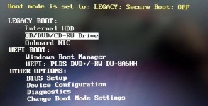 Dell Bios UEFI downgrade installation