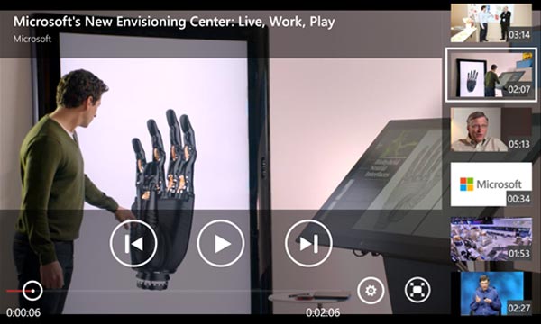 application YouTube Windows Phone 8 fullscreen