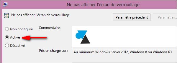 remove lockscreen Windows 8 RT server 2012