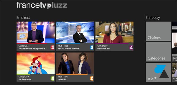 application replay TV FranceTelevision Pluzz