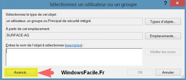 windows rt choisir utilisateur proprietaire
