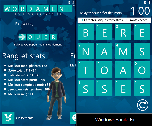Wordament Windows Phone 8