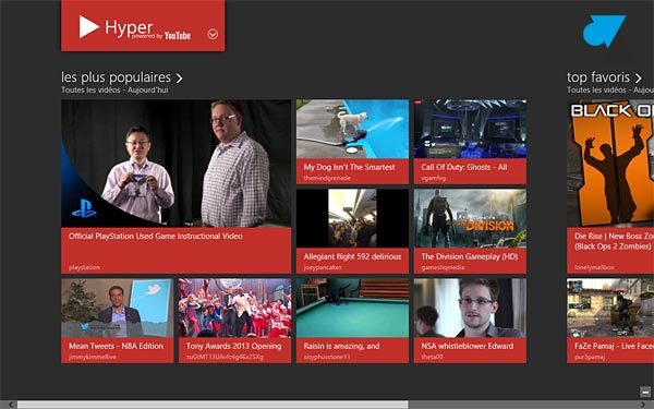 YouTube Hyper video accueil