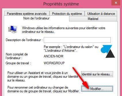 personnaliser Windows changer nom ordinateur