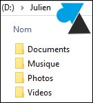 bibliotheque document musique photo image video Windows tutoriel
