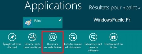 Ouvre deuxieme instance windows 8