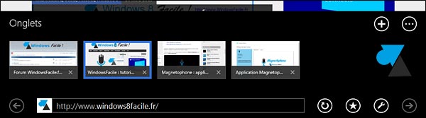 Internet Explorer 11 onglets ouverts IE11
