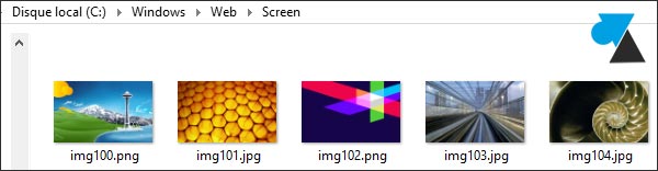 trouver dossier fond ecran wallpaper Windows 8