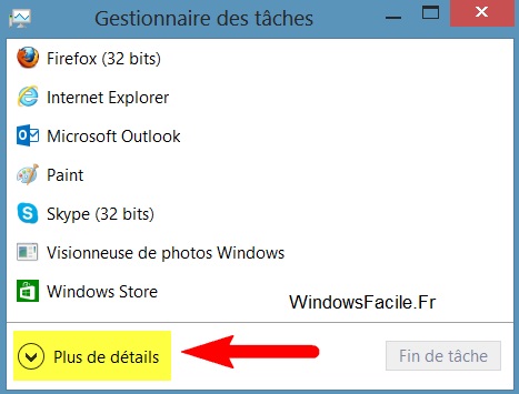 Gestionnaire taches plus de details