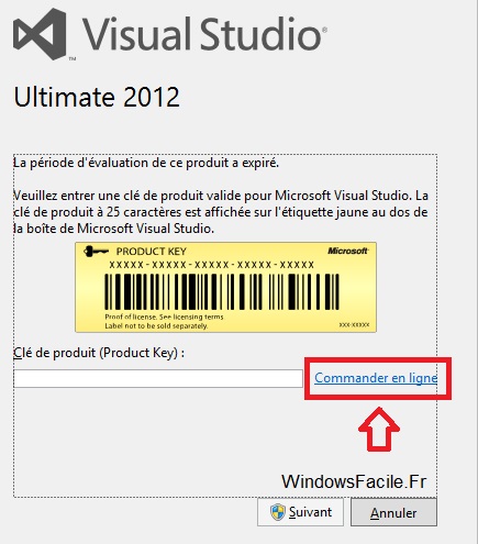 VS2012 etendre