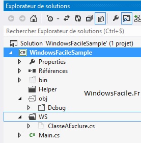 visual studio affichage fichiers masqués cachés