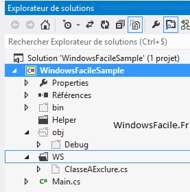 visual studio affichage fichiers masqués cachés