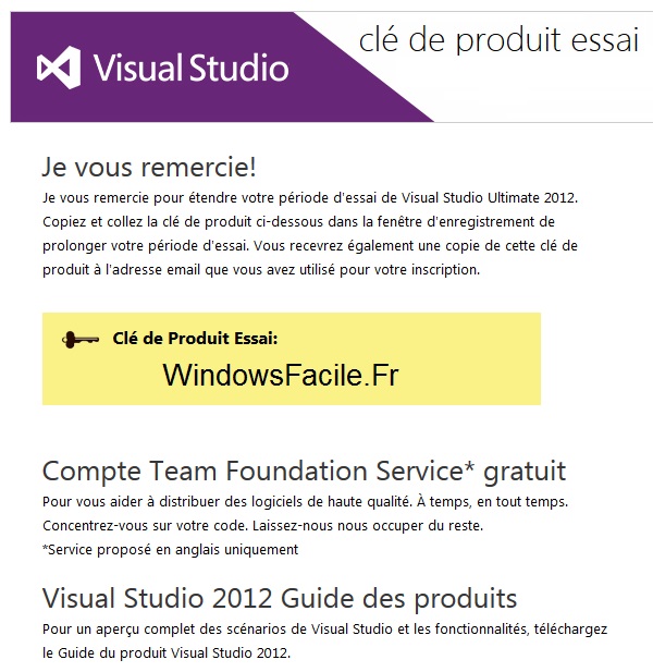 VS2012 extended key