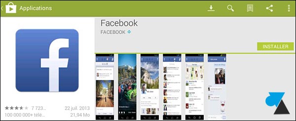 Android Facebook app