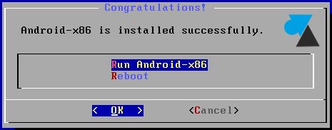 guide installation Run Android-x86