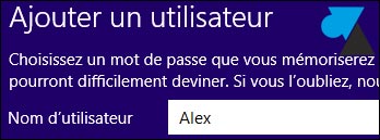 creer nouvel utilisateur Windows8