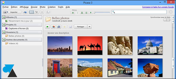 guide manuel Picasa configurer logiciel Google photo