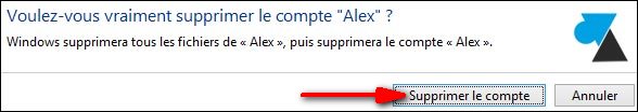 supprimer utilisateur session user