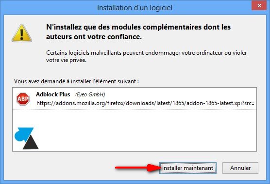 tutoriel Firefox Adblock installer