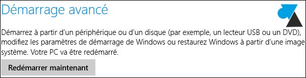 demarrage avance Windows