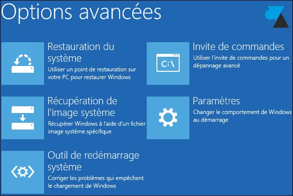 options avancees Windows81