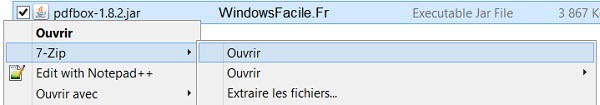 Ouvrir jar avec 7zip