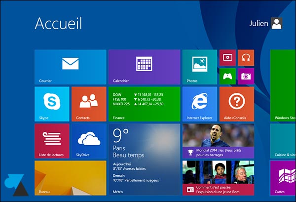 tutoriel manuel Windows 8-1 installe