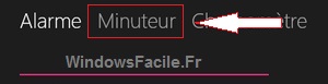 Fonctionnalité minuteur