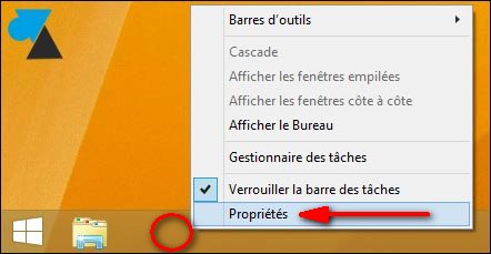 proprietes bureau Windows