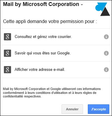 Courrier ajouter compte Gmail Google Apps