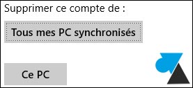 Courrier Windows 8.1 supprimer compte mail