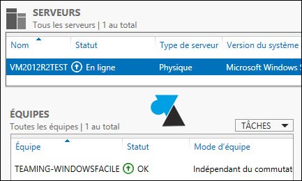 NIC teaming trunk Windows Server 2012 R2