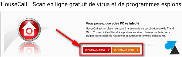 Trend Housecall antivirus gratuit en ligne