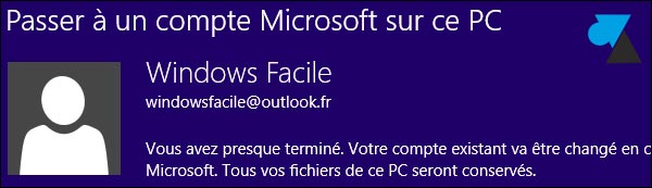 comment changer compte utilisateur Microsoft Windows