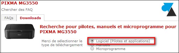 télécharger logiciel driver imprimante scanner Canon