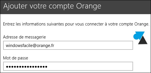 tutoriel configurer Courrier compte Orange Wanadoo