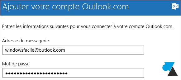 tutoriel configurer Courrier compte Outlook Hotmail Live MSN