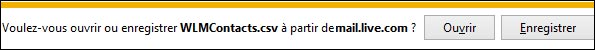 tutoriel Outlook Hotmail exporter contacts CSV