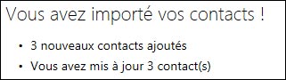 tutoriel Outlook Hotmail importer contacts
