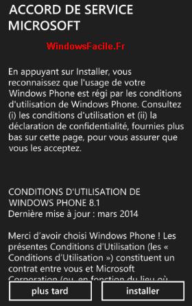 WP81 conditions utilisations