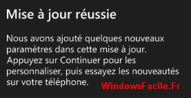 Windows Phone 8.1 : mise à jour terminée