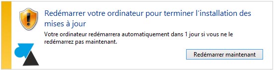 tutoriel installer mise a jour Windows 8.1 update 1 redemarrage