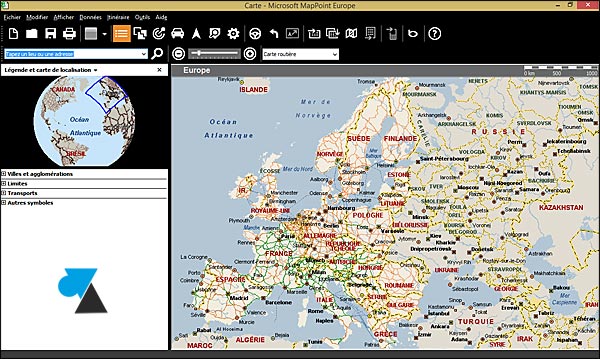 tutoriel installer Microsoft MapPoint 2013 Europe