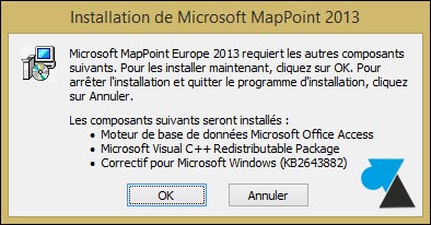 tutoriel installer Microsoft MapPoint 2013 Europe