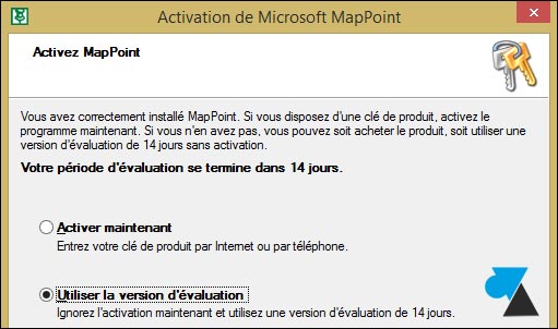 tutoriel installer Microsoft MapPoint 2013 Europe trial