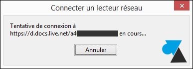 tutoriel Windows connecter lecteur reseau OneDrive