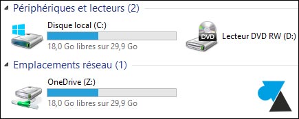 tutoriel Windows renommer lecteur reseau OneDrive