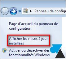 tutoriel desinstaller mise à jour update Windows