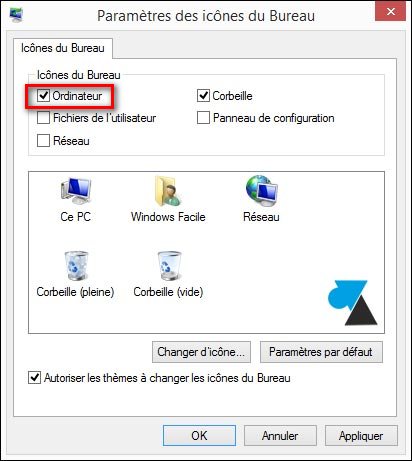 changer icones bureau ordinateur ce PC